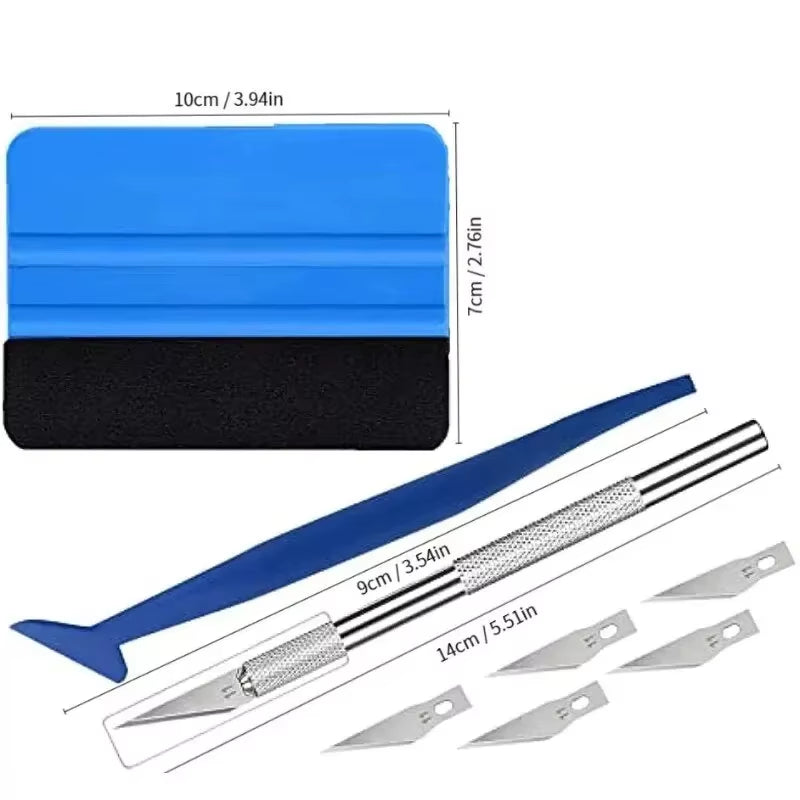 10-Piece Car Vinyl Wrap & Tinting Tool Kit